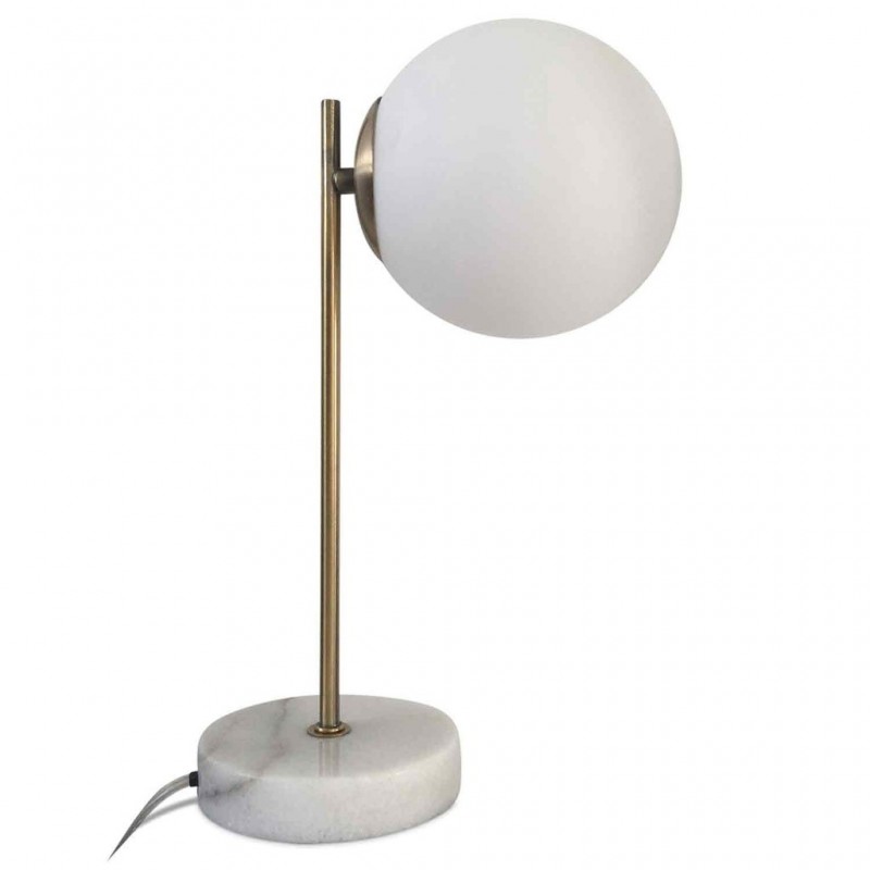 TABLE LAMP MARBLE WHITE - TABLE LAMPS